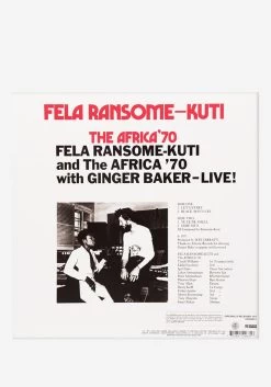 Fela Ransome-Kuti And The Africa '70 With Ginger Baker Live! Exclusive LP -Music-Records Fela Ransome Kuti and the Africa 70 with Ginger Baker Exclusive Vinyl LP 2339276 2